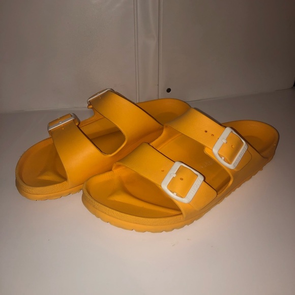yellow waterproof birkenstocks